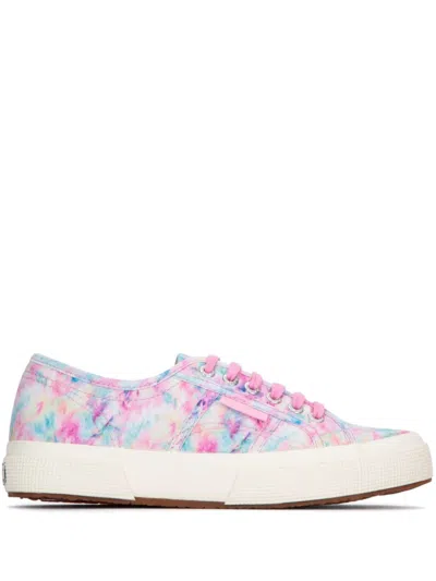 SUPERGA TIE-DYE LOGO-TAG SNEAKERS