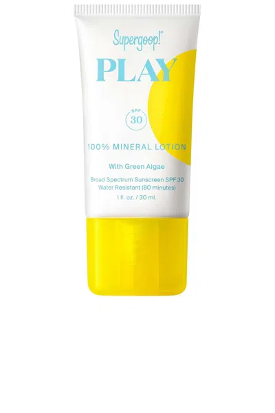 SUPERGOOP PLAY 100% MINERAL LOTION SPF 30 WITH GREEN ALGAE 1 FL. OZ.