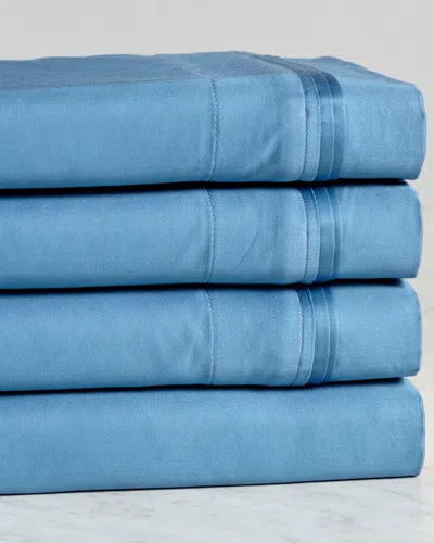 SUPERIOR SUPERIOR 650 THREAD COUNT EGYPTIAN COTTON SOLID DEEP POCKET SHEET SET