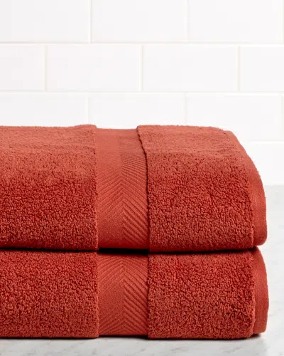 SUPERIOR SUPERIOR ABSORBENT ZERO TWIST 2PC BATH SHEET COTTON TOWEL SET