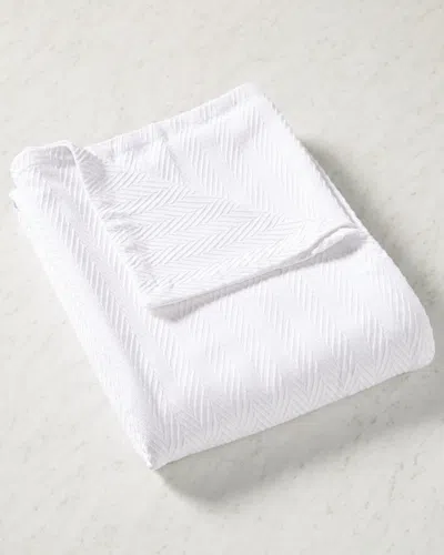 SUPERIOR SUPERIOR ALL-SEASON CHEVRON ULTRA-SOFT BREATHABLE COTTON BLANKET