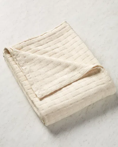 SUPERIOR SUPERIOR BASKETWEAVE ALL-SEASON BREATHABLE ULTRA-SOFT COTTON BLANKET