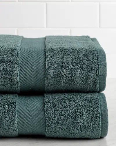 SUPERIOR SUPERIOR HIGHLY ABSORBENT ZERO TWIST 2PC BATH COTTON SHEET SET