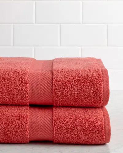 SUPERIOR SUPERIOR HIGHLY ABSORBENT ZERO TWIST 2PC BATH COTTON SHEET SET