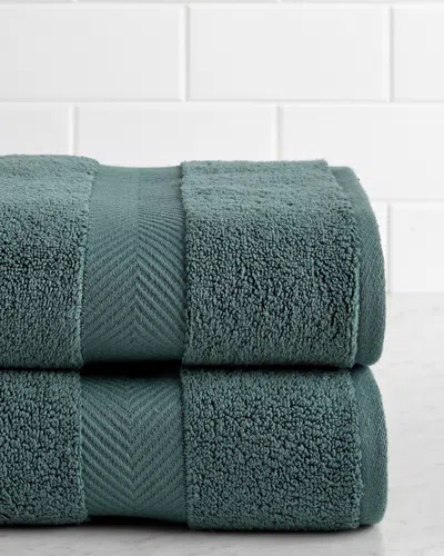 SUPERIOR SUPERIOR HIGHLY ABSORBENT ZERO TWIST 2PC BATH COTTON TOWEL SET