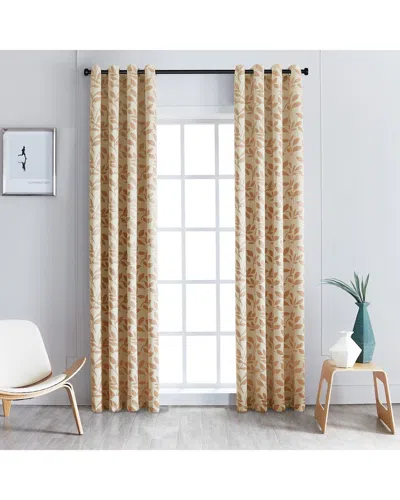 SUPERIOR SUPERIOR LEAVES BLACKOUT PANEL CURTAINS (SET OF 2)