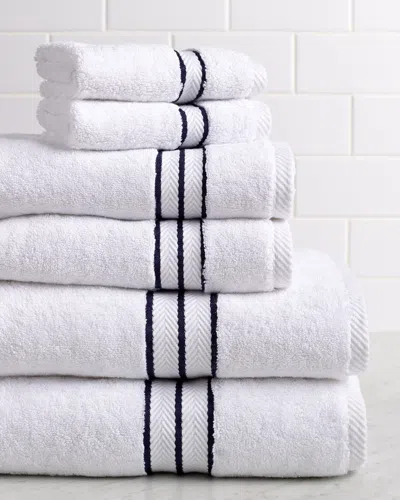 SUPERIOR SUPERIOR LONG-STAPLE COMBED 6PC SOLID TURKISH COTTON TOWEL SET