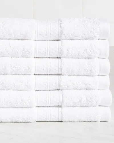 SUPERIOR SUPERIOR RAYON FROM BAMBOO BLEND SOLID 6PC HAND TOWEL SET