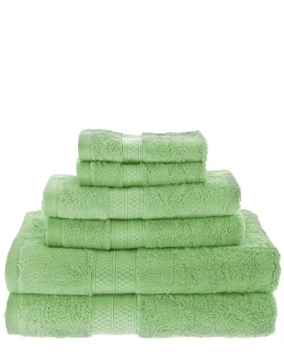 SUPERIOR SUPERIOR RAYON FROM BAMBOO BLEND SOLID 6PC TOWEL SET