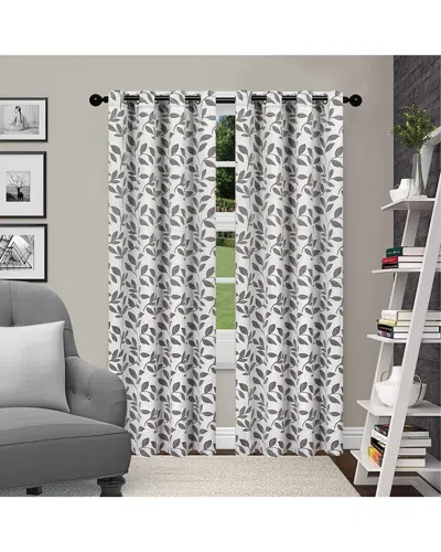 SUPERIOR SUPERIOR SET OF 2 LEAVES BLACKOUT PANEL CURTAINS