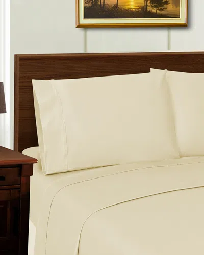 SUPERIOR SUPERIOR SOLID 1000 THREAD COUNT LYOCELL BLEND TENCEL-BLEND WRINKLE-RESISTANT SHEET SET
