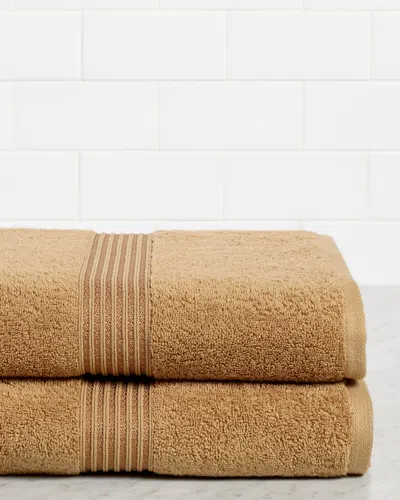 SUPERIOR SUPERIOR SOLID 2PC BATH SHEET EGYPTIAN COTTON TOWEL SET