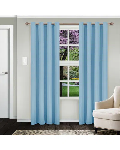 SUPERIOR SUPERIOR SOLID INSULATED THERMAL BLACKOUT GROMMET CURTAIN PANEL SET
