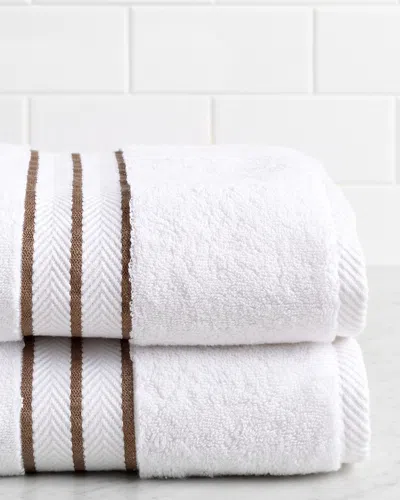 SUPERIOR SUPERIOR SOLID LONG-STAPLE COMBED 2PC BATH TURKISH COTTON TOWEL SET