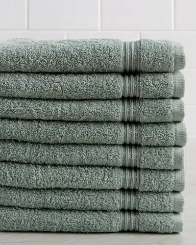 SUPERIOR SUPERIOR SOLID SOFT 8PC ABSORBENT HAND EGYPTIAN COTTON TOWEL SET
