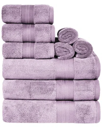 SUPERIOR SUPERIOR TURKISH COTTON HIGHLY ABSORBENT SOLID 9PC ULTRA-PLUSH TOWEL SET