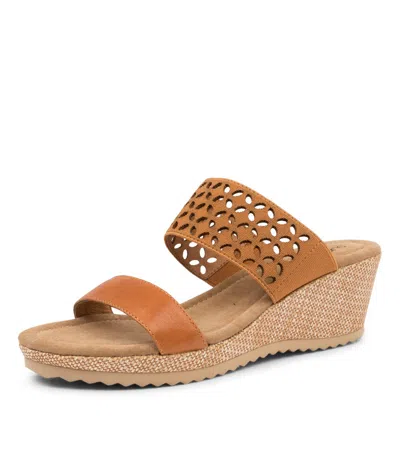 SUPERSOFT SUPERSOFT BROOKE YELLOW WHT LEA ELA WOMENS SHOES CASUAL SANDALS HEELED