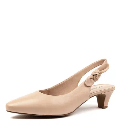 SUPERSOFT SUPERSOFT LILYBETH TAN LEATHER WOMENS SHOES DRESS SHOES HEELED