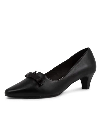 SUPERSOFT SUPERSOFT LISZA BLACK SUEDE HEELS BH WOMENS SHOES DRESS SHOES HEELED