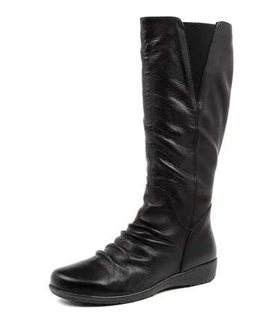 SUPERSOFT SUPERSOFT PACOB RAISIN LEATHER WOMENS SHOES CASUAL BOOTS LONG