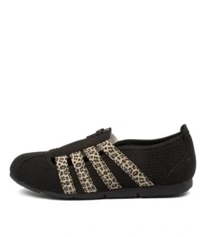 SUPERSOFT SUPERSOFT SCOTTIE BLACK CHEETAH WOMENS SHOES CASUAL SNEAKERS CASUAL