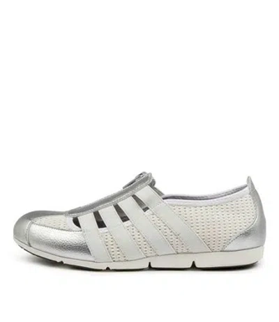 SUPERSOFT SUPERSOFT SCOTTIE SILVER WHITE MESH SILVER WHITE WOMENS SHOES CASUAL