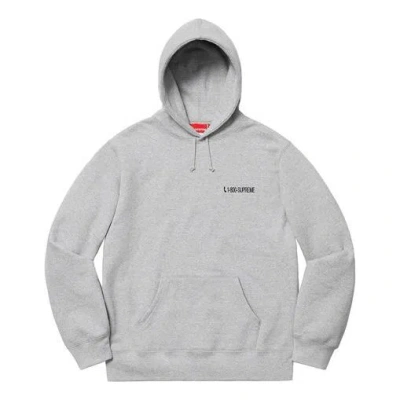 SUPREME Supreme 1-800 Hooded Sweatshirt 'Grey'