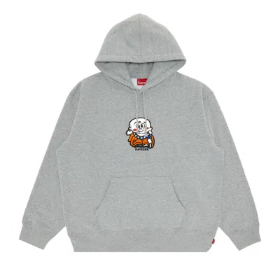 SUPREME SUPREME AOI BUDDHA HOODED SWEATSHIRT 'HEATHER GREY'