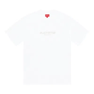 SUPREME SUPREME BEADED LOGO SHORT-SLEEVE TOP 'WHITE'