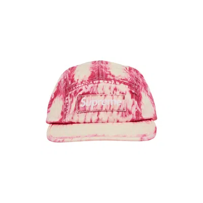 SUPREME SUPREME BLEACHED CHINO CAMP CAP 'RED'