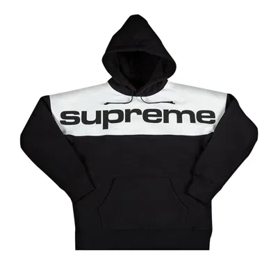 SUPREME SUPREME BLOCKED HOODED SWEATSHIRT 'BLACK'