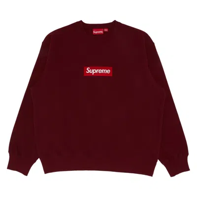 SUPREME SUPREME BOX LOGO CREWNECK 'CARDINAL'