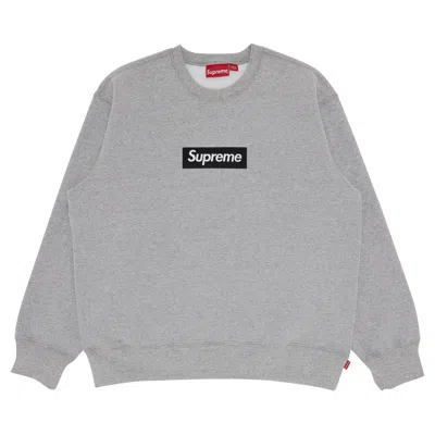SUPREME SUPREME BOX LOGO CREWNECK 'HEATHER GREY'
