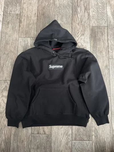SUPREME BOX LOGO HOODED SWEATSHIRT BLACK FW24
