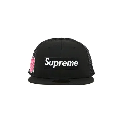 SUPREME SUPREME BOX LOGO MESH BACK NEW ERA 'BLACK'