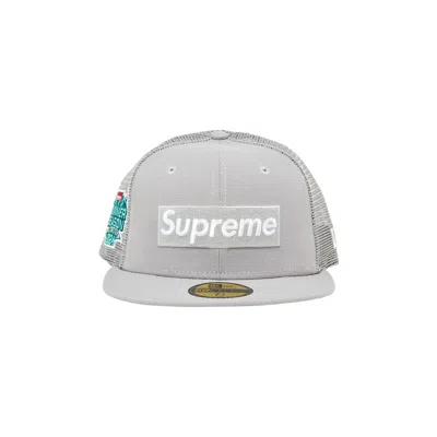 SUPREME SUPREME BOX LOGO MESH BACK NEW ERA 'GREY'