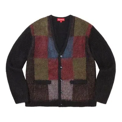 SUPREME Supreme Brushed Grid Cardigan 'Multi-Color'