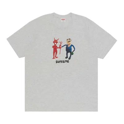 SUPREME SUPREME BUSINESS TEE 'ASH GREY'