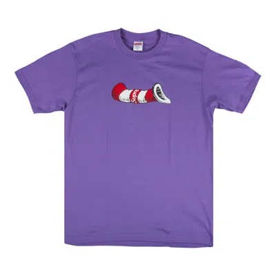 SUPREME SUPREME CAT IN THE HAT T-SHIRT 'PURPLE'