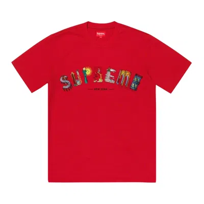 SUPREME SUPREME CITY ARC TEE 'RED'