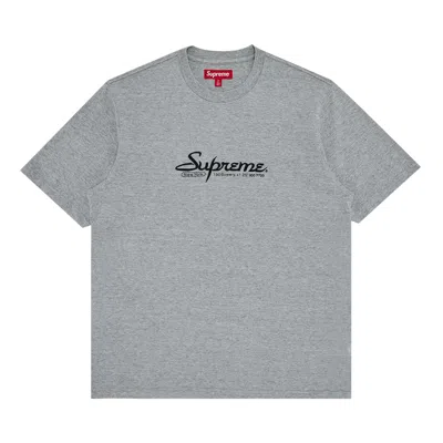 SUPREME SUPREME CONTACT SHORT-SLEEVE TOP 'HEATHER GREY'