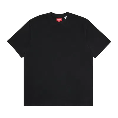 SUPREME SUPREME CONTRAST APPLIQUÉ SHORT-SLEEVE TOP 'BLACK'
