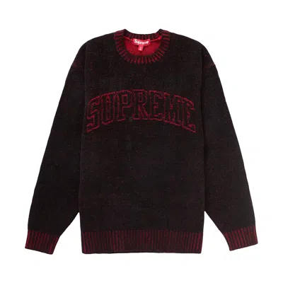 SUPREME SUPREME CONTRAST ARC SWEATER 'BLACK'