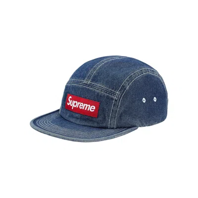 SUPREME SUPREME CONTRAST STITCH CAMP CAP 'DENIM' | BLUE | MEN'S SIZE ONESIZE