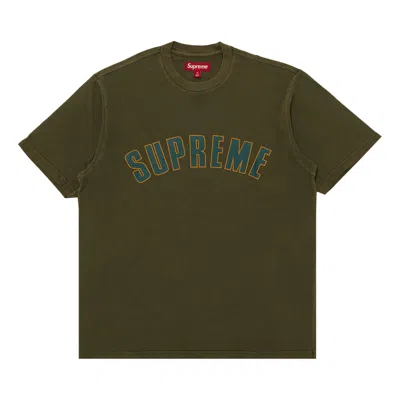 SUPREME SUPREME CRACKED ARC SHORT-SLEEVE TOP 'OLIVE'