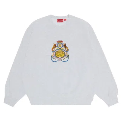 SUPREME SUPREME CREST CREWNECK 'ASH GREY'