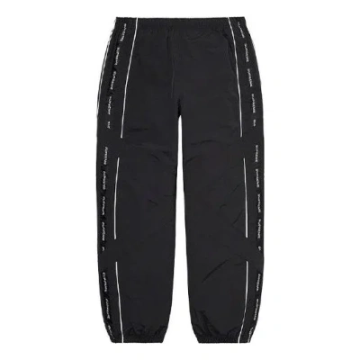 SUPREME Supreme Cross Paneled Track Pants 'Black White'
