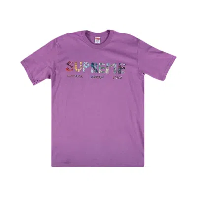 SUPREME SUPREME CRYSTALS T-SHIRT 'PURPLE'