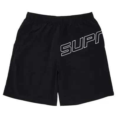 SUPREME SUPREME CURVE NYLON SHORT 'BLACK'