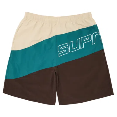 SUPREME SUPREME CURVE NYLON SHORT 'BROWN'